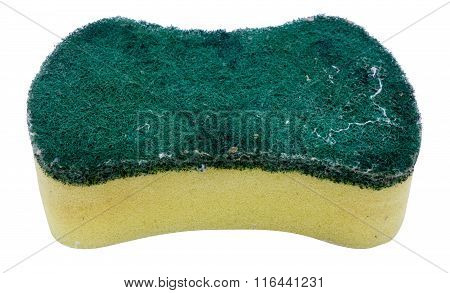 The Dirty Scotch Brite Isolated Including Clipping Path