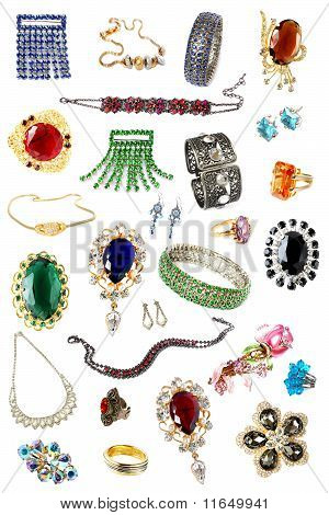 collezione di accessori femminili over white