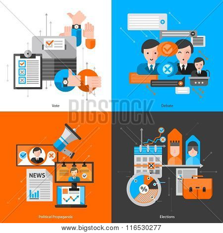 Composition 2x2 For Elections Voting