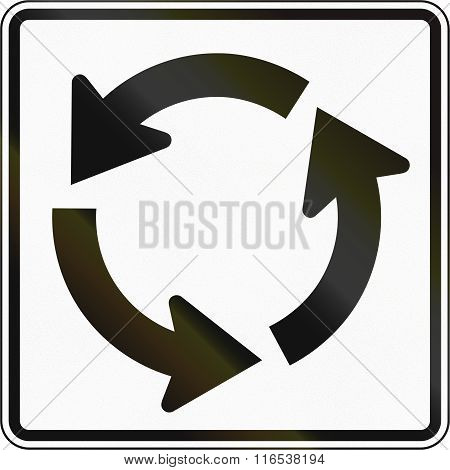 United States Mutcd Road Sign - Roundabout
