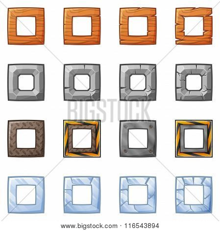 Square Blocks For Physics Game 2