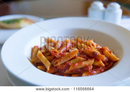Penne arrabbiata pasta