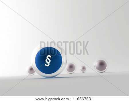 Collection of colorful glossy spheres