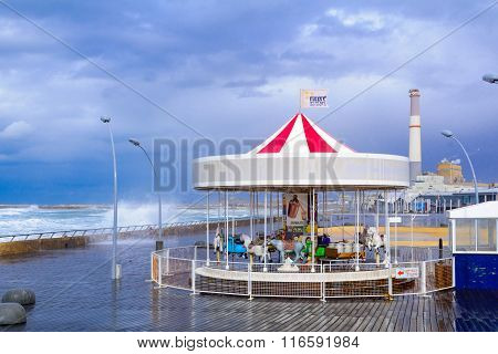Tel Aviv Port At Winter