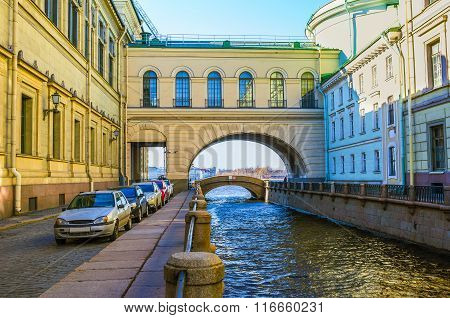 The Arch Over The Winter Canal