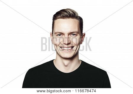 Young Handsome Man Smiling To You