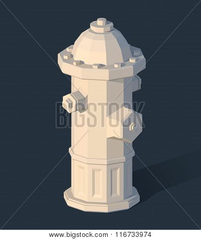 Fire hydrant isometric 3d