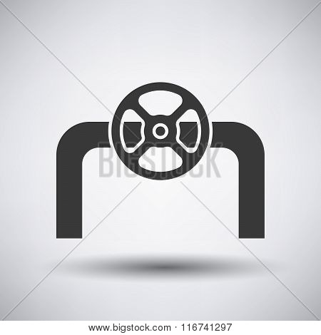 Pipe With Valve Icon