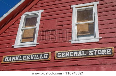 Facade Of The General Store In Markleeville, California