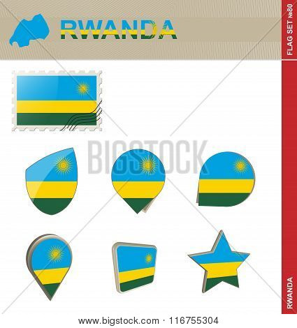 Rwanda Flag Set, Flag Set #80