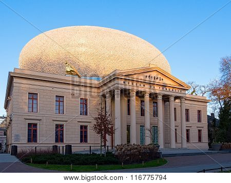 Facade of De Fundatie in Zwolle, Netherlands