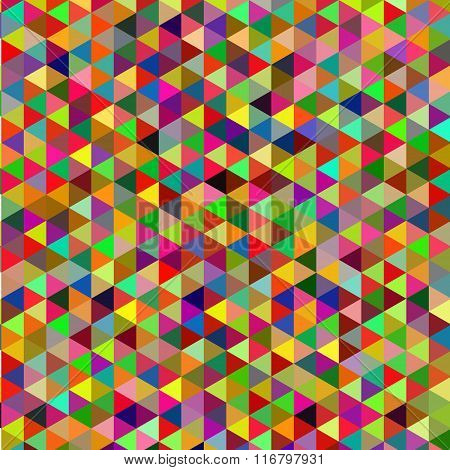 Retro pattern of geometric shapes. Colorful mosaic backdrop. Geometric hipster retro background