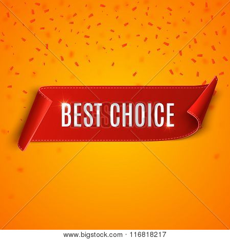 Best Choice Vector Banner.