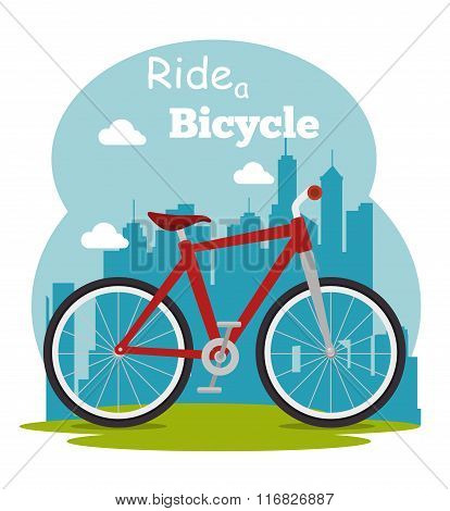 Bike and cyclism graphic design