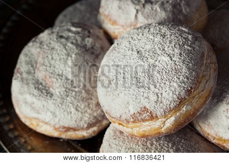 Homemade Sugary Paczki Donut