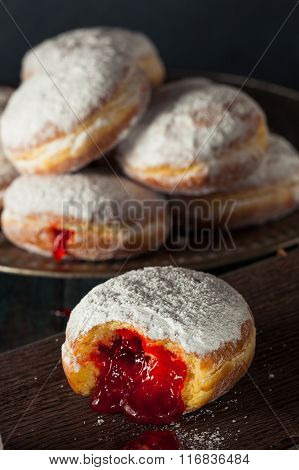 Homemade Sugary Paczki Donut
