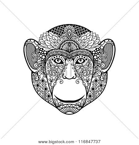 Zentagle monkey head