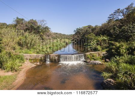 River Small Waterfall