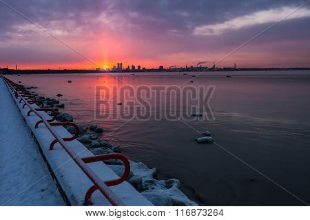 Sunset in Tallinn