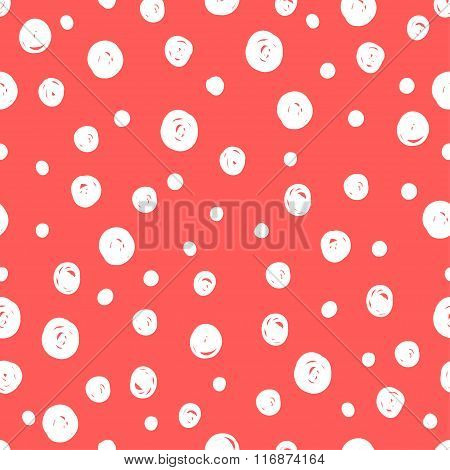 Hand Drawn Doodle Seamless Pattern Background. Abstract Geometric Handmade Shapes
