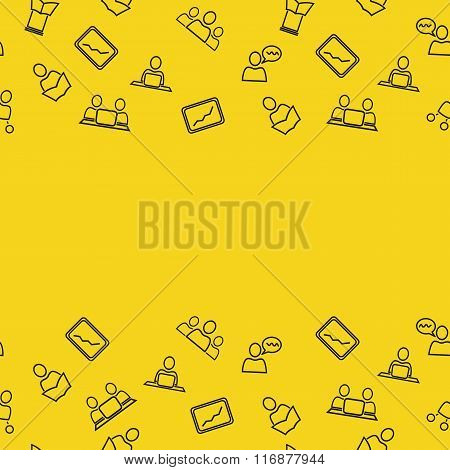 Texture with icons for the management