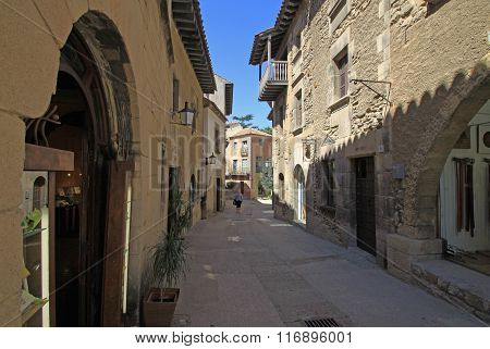 Barcelona, Spain - August 31, 2012: Poble Espanyol Or Spanish Village