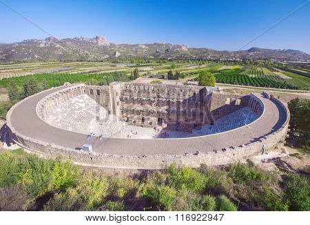 Roman amphitheater of Aspendos, Belkiz, Antalya, Turkey