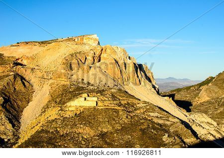 View of marble's quarry - half mountain
