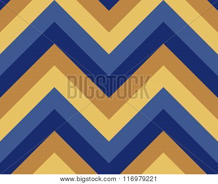 Seamless geometric strip pattern. Stripy texture. Zig-zag line background. Diagonal strips. Blue, ye