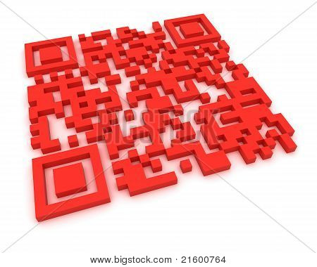 赤い QR コード