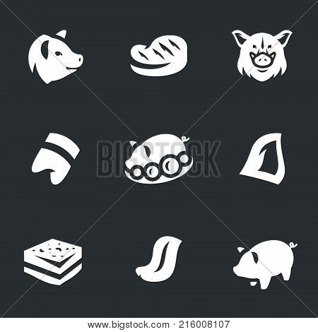 Pig, steak, wild boar, hoof, food, ear, lard, tongue, piggy bank.