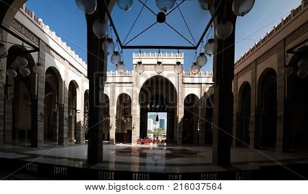 Interior view to Al Fateh Mosque 06-01-2015 Manama Bahrain