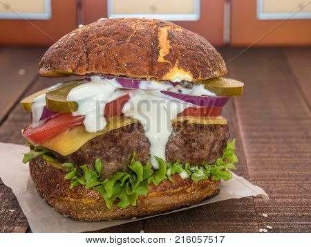 The freshest cheesburger made from natural ingredients and according to the classic recipe