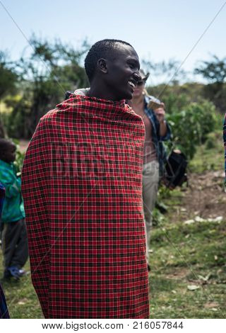 Young Man Of Masai Village, Kenia