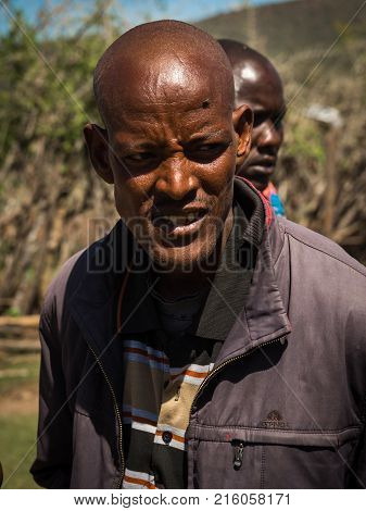 Young Man Of Masai Village, Kenia