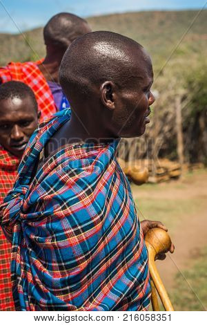 Young Man Of Masai Village, Kenia