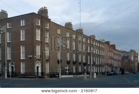Typický blok bytů v Dublinu