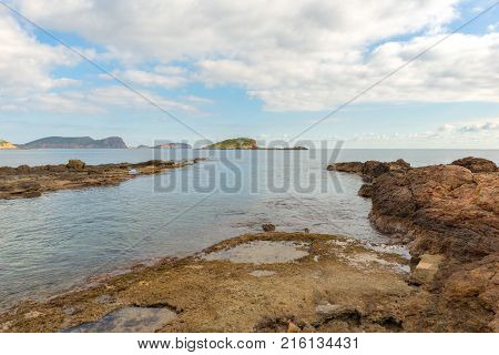 The Coast Of Des Canar In Ibiza, Balearic Islands