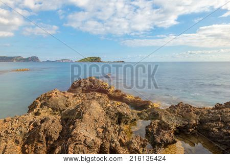 The Coast Of Des Canar In Ibiza, Balearic Islands