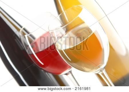 Still Life med røde og hvide vine