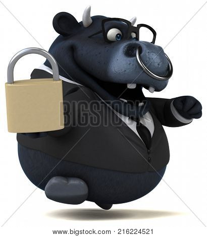 Black bull - 3D Illustration