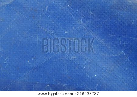 Blue truck tarp background - messenger bag