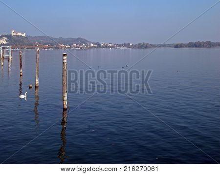 Palisade with a view of Lake Maggiore