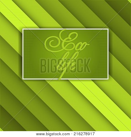 Abstract bright background green. Header layout template - Vector