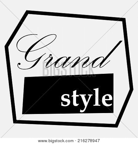 Abstract business company logo. Fashion style. Letering