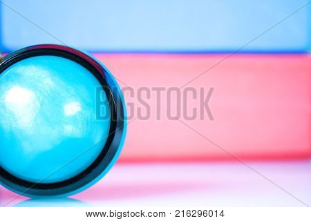 Rollon ball for relaxing body massage and yoga blocks