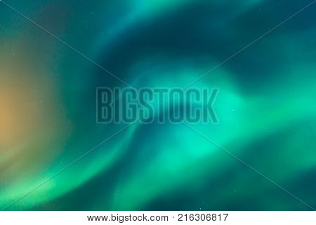 Beautiful Picture Of Massive Multicolored Green Vibrant Aurora Borealis, Aurora Polaris, Also Know A