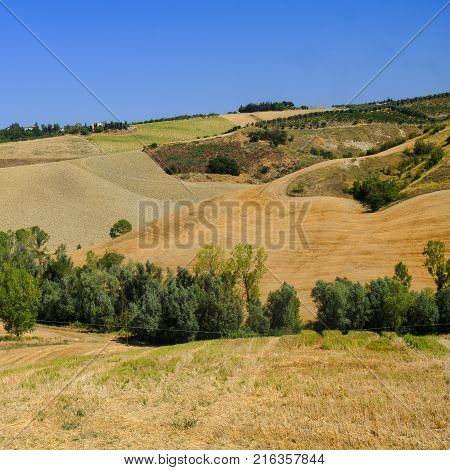 Mountain Landscape In Abruzzi At Summer
