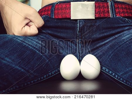 White Eggs - A Symbol Of Man's Balls