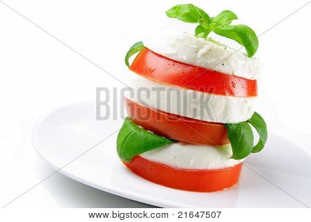 Tomato and mozzarella salad